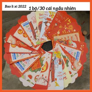 [ Sale Tết ] Combo 30 Bao Lì Xì Tết Nhâm Dần 2022 Siêu Đẹp