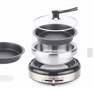 Lẩu nướng điện đa chức năng Coex CH-2114 (Kèm khay nướng)