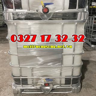 Tank nhựa 1000L COBO, bồn nhựa hóa chất 1000 lít làm lại mới giá sỉ