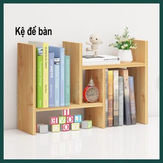 Kệ Sách Gỗ Mini Để Bàn Siêu Tiện Lợi