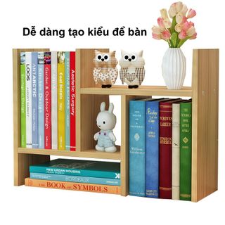 Kệ Sách Gỗ Mini Để Bàn Siêu Tiện Lợi