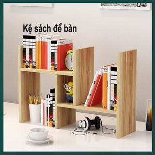 Kệ Sách Gỗ Mini Để Bàn Siêu Tiện Lợi