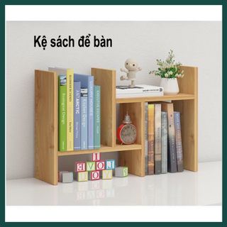 Kệ Sách Gỗ Mini Để Bàn Siêu Tiện Lợi