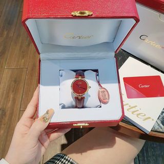 ĐỒNG HỒ CARTlER DA ĐỎ NỮ CAO CẤP
