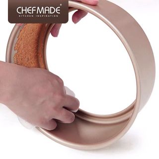 Khuôn tròn đế rời 8inch chính hãng CHEFMADE, làm bánh bông lan, gato