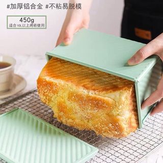Khuôn bánh mì Sandwich 450gr màu xanh mint chống dính siêu tốt