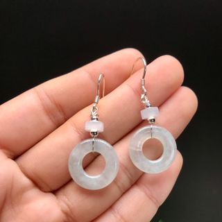 Hoa tai đồng điếu ngọc cẩm thạch