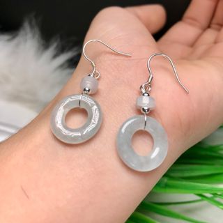 Hoa tai đồng điếu ngọc cẩm thạch