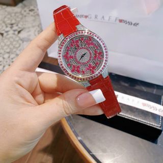 ĐỒNG HỒ GRAFF NỮ ĐỎ QUYẾN RŨ SIÊU CẤP
