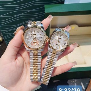 ĐỒNG HỒ ROLLEX COUPLE NIỀNG TRƠN CAO CẤP