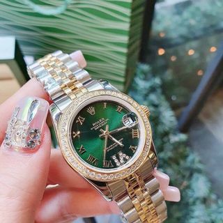 ĐỒNG HỒ ROLLEX CƠ COUPLE VIỀN ĐÁ CAO CẤP HOT NEW