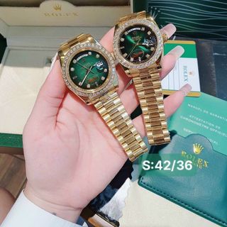 ĐỒNG HỒ ROLLEX CƠ COUPLE VIỀN ĐÁ CAO CẤP HOT NEW