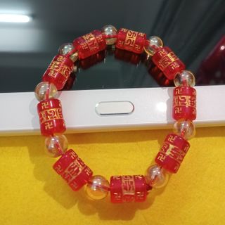 Vòng đeo tay mẫu mới chuỗi đeo tay đẹp màu đỏ