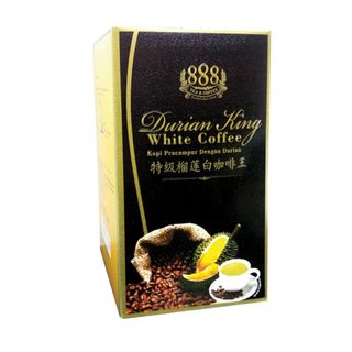 Cà phê sầu riêng hòa tan 4 in 1 Durian King White Coffee Malaysia (30g x 10 gói)