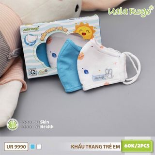 Hộp 2 khẩu trang Uala Rogo UR9990A - Size 0-3Y, Màu bé trai