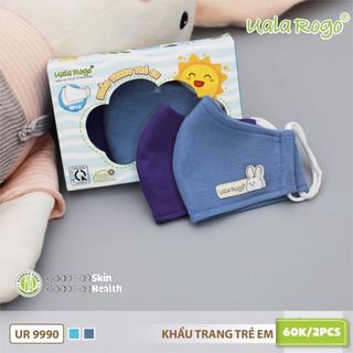 Hộp 2 khẩu trang Uala Rogo UR9990A - Size 0-3Y, Màu bé trai