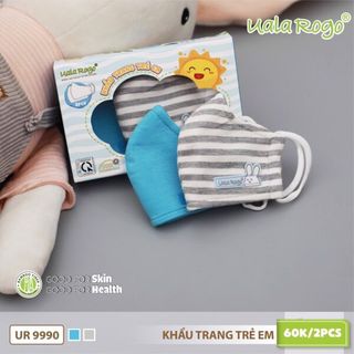 Hộp 2 khẩu trang Uala Rogo UR9990A - Size 0-3Y, Màu bé trai