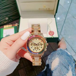 ĐỒNG HỒ ROLLEX FULL ĐÁ TRUNG CẤP HOT HOT