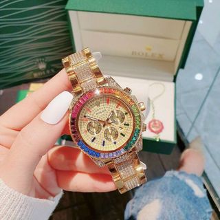 ĐỒNG HỒ ROLLEX FULL ĐÁ TRUNG CẤP HOT HOT
