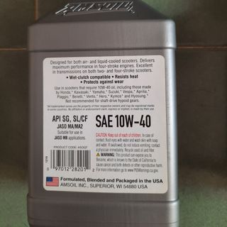Dầu nhớt tổng hợp Amsoil Scooter 10W-40