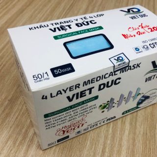 Khẩu trang Y tế 4 lớp (PV4-Việt Đức)