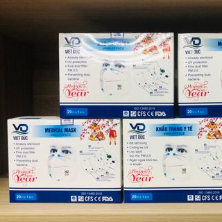 Khẩu trang Y tế VN95 (FFP2 CE)-Việt Đức