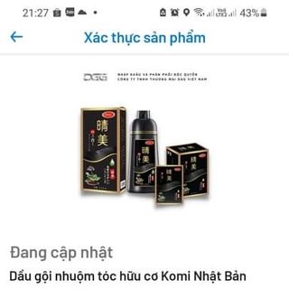 Dầu Gội Phủ Bạc KOMI Nhật Bản Chính Hãng Đủ Màu