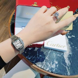 ĐỒNG HỒ CARTlER COUPLE VUÔNG MINI NEW