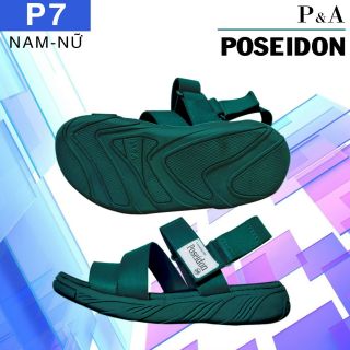 Dép Sandal P&A Nam Nữ đi học POSEIDON đế bằng.