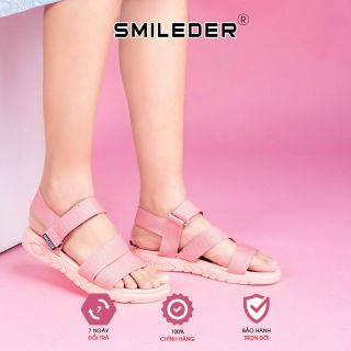 Dép Sandal P&A Nam Nữ đi học SMILEDER đế bằng.