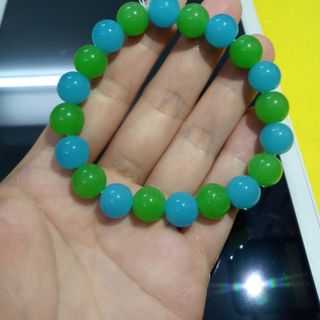 Vòng tay đá mix màu xanhh