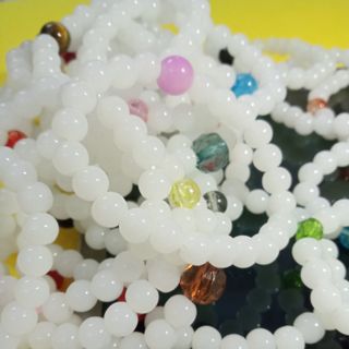 Chuỗi đá trắng mix mặt dễ thương đẹp