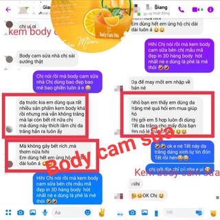 Kem Body Cam sữa