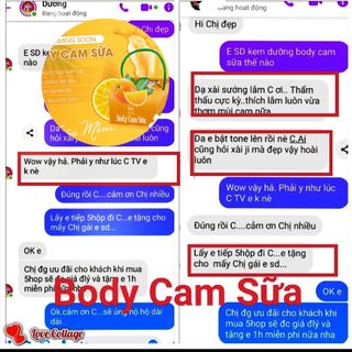 Kem Body Cam sữa