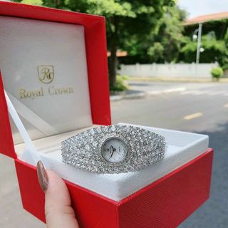 ĐỒNG HỒ ROYAL CROW CAO CẤP FULL ĐÁ