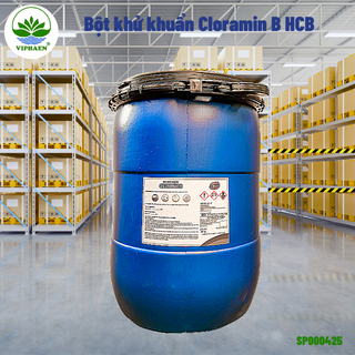 Bột khử khuẩn Cloramin B Clorabee HCCB Việt Nam, Chloramine B khử khuẩn đồ dùng,tiệt trùng nước thùng 25 Kg giá sỉ