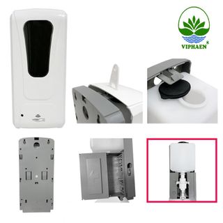 Máy xịt cồn sát khuẩn tay cảm ứng tự động treo tường Viphaen