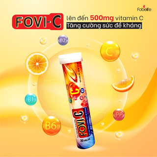 Viên sủi C tăng cường sức đề kháng, bổ sung 500mg vitamin C