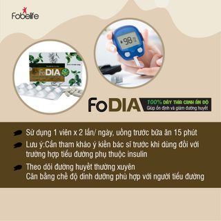 Fodia dây thìa canh hỗ trợ giảm đường huyết và ngăn ngừa biến chứng tiểu đường