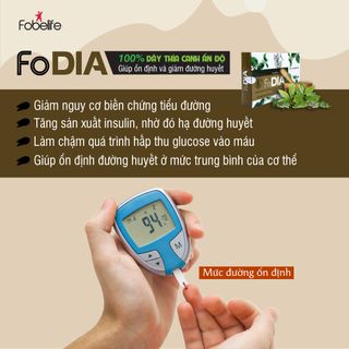 Fodia dây thìa canh hỗ trợ giảm đường huyết và ngăn ngừa biến chứng tiểu đường