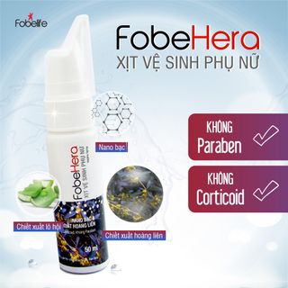 Xịt vệ sinh Phụ Nữ ngăn ngừa viêm nhiễm- Fobe Hera-Chai 50ml