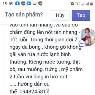Chấm tàn nhang.Nốt ruồi đặc trị đông y gia truyền