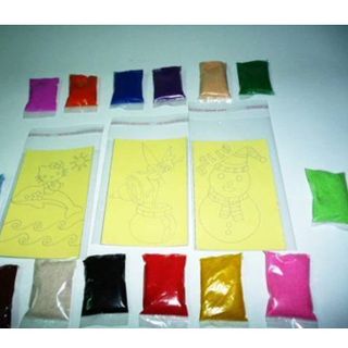 Tượng thạch cao tô màu giá sỉ tranh bút lông tranh cát