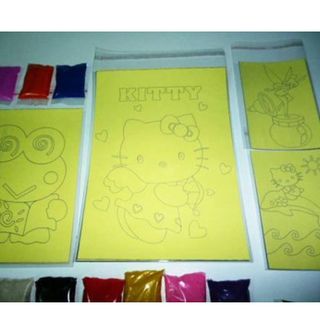 Tượng thạch cao tô màu giá sỉ tranh bút lông tranh cát