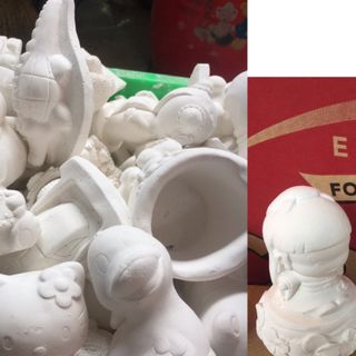 Tượng thạch cao tô màu giá sỉ tranh bút lông tranh cát