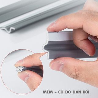Ron Miếng Dải Xốp Gioăng Dán Chặn Che Khe Hở Khung Chân Cửa Chữ T
