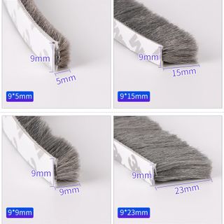 Ron gioăng dải sợi nỉ lông nheo chổi dán chặn kín khe hở 23mm