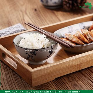 KHAY TRÀ GỖ TRE - Tự nhiên 100% bền đẹp