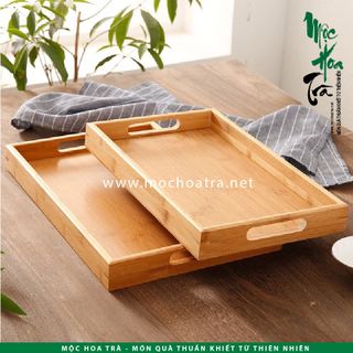 KHAY TRÀ GỖ TRE - Tự nhiên 100% bền đẹp