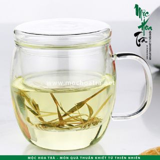 LY TRÀ THỦY TINH CÓ LÕI LỌC - 350ml